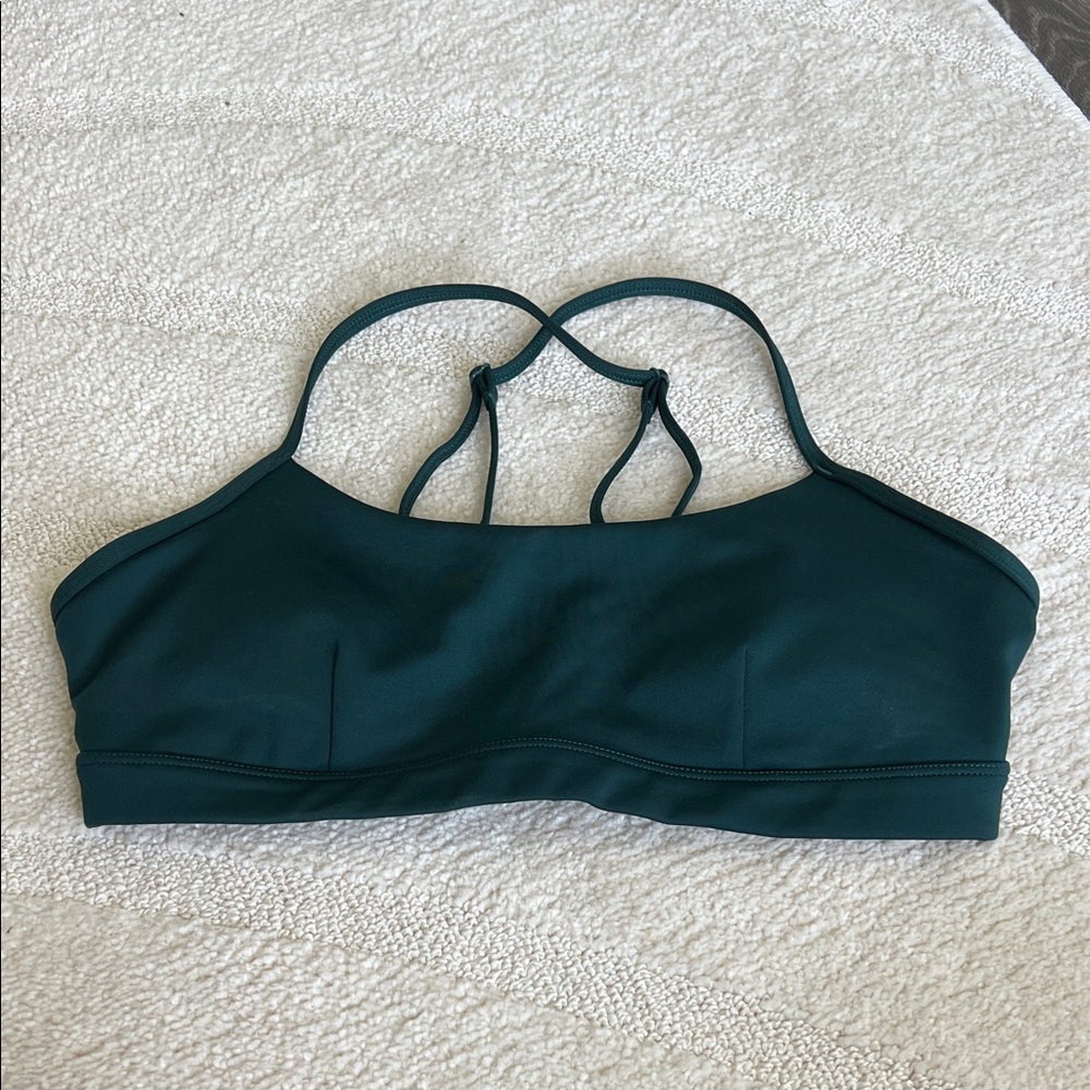 Alo yoga airlift intrigue bra dark green (S)